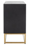 Siena Black and Natural Oak Wood Three Door Sideboard