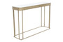 Ella Gold Console Table with Mirror Top