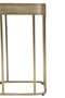 Ella Gold Side Table with Mirror Top