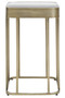 Ella Gold Side Table with Mirror Top