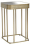 Ella Gold Side Table with Mirror Top