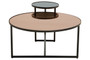 Cercle Smoked Mirror 2 Tier Coffee Table