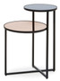 Cercle Smoked Mirror 2 Tier Side Table