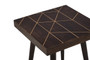 Naro Mango Wood and Gold Tip Legs Side Table