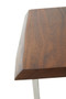Hampstead Acacia Wood Side Table with Silver Legs