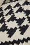 Cefena White and Black Berber Style Mango Wood Chair