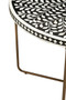 Fusion Bone Inlay Round Coffee Table
