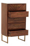 Gaya Mango Wood Chest of 5 Drawers