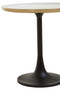 Corra White Marble Side Table With Column Base