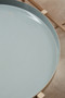 Corra Grey Enamel Top Set Of Three Side Tables