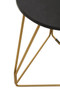 Corra Side Table With Black Marble Top