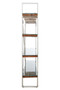 Kerala Natural Recycled  Wood Four Tier Shelf Unit