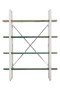 Kerala Natural Recycled  Wood Four Tier Shelf Unit