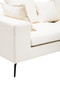 Avignon 3 Seat Textured Fabric Cream Sofa