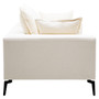 Avignon 3 Seat Textured Fabric Cream Sofa
