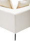 Avignon 3 Seat Textured Fabric Cream Sofa