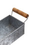 Drummond Set Of 3 Galvanised Steel Flower or Herb Pots With Tray