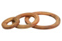 Pazel Acacia Wood 3 Piece Round Trivet Set