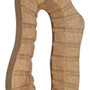 Westo Natural Carved Mango Wood Sculpture with Black Base