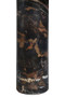 Mahon Black and White Marble Column Base Side Table with Metal Top