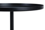 Murcia Onyx Base with Black Metal Top Round Side Table