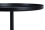 Murcia Onyx Base with Black Metal Top Round Side Table