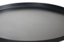 Murcia Onyx Base with Black Metal Top Round Side Table