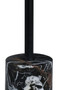 Merida Black and White Marble Top and Base Round Side Table
