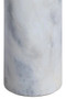 Merida White Marble Top and Base Round Side Table