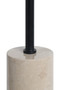 Merida Cream Marble Top and Base Round Side Table