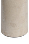 Merida Cream Marble Top and Base Round Side Table
