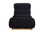 Serino Black Textured Reclining Profile Lounge Chair