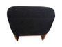 Serino Black Textured Reclining Profile Lounge Chair