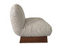 Sacco Natural Textured Stripe Armless Lounge Chair
