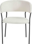 Tamzin Ivory Boucle Effect Dining Chair
