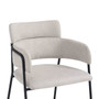 Tamzin Natural Linen Effect High Back Dining Chair