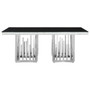 Eliza Silver Finish Dining Table