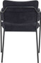 Tamzin Black Linen Effect High Back Dining Chair