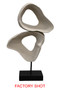 Fidel Almond Wash Mango Wood Abstract Small Sculpture