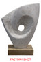 Fidel White Mango Wood Helix Disc Small Sculpture