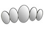 Tenby Black Frame Pebble Design Wall Mirror