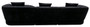 Messina Black Textured 3 Seater Corner Chaise Sofa