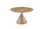 Branden Natural Wood Effect Top Round Dining Table