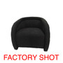 Kayla Black Boucle Curve Chair