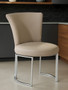 Eliza Grey Faux Leather Dining Chair