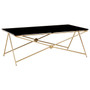 Monroe Gold Finish Coffee Table
