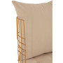 Mantis Gold Finish Chair with Cushion Mantis Gold Finish Chair with Cushion