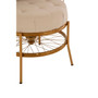 Mantis Gold Finish Chair with Cushion Mantis Gold Finish Chair with Cushion