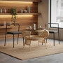 Mantis Champagne Gold Finish Bicycle Wheel Design Coffee Table