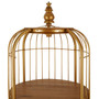 Mantis Medium Gold Finish Birdcage Shelf Unit